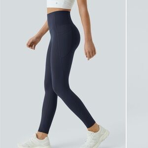 HALARA Blue High-Waisted Leggings bull